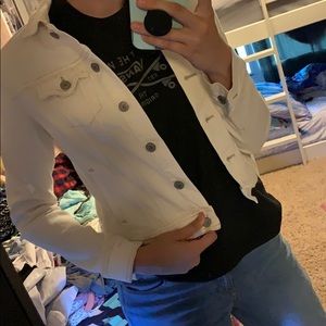 White Old Navy Jean Jacket